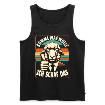 Motivation Geschenk Prüfung Schule Abitur Sprüche - Männer Premium Bio Tank Top - Schwarz - Vorne - Michal (187cm)