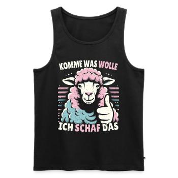 Motivation Geschenk Prüfung Schule Abitur Sprüche - Männer Premium Bio Tank Top - Schwarz - Vorne - Michal (187cm)