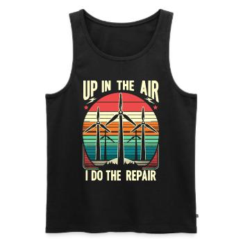 Pinwheel Climber Industrial Climber Gift - Men's Premium Organic Tank Top - black - Front - Michal (187cm)
