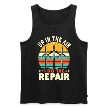 Pinwheel Climber Industrial Climber Gift - Men's Premium Organic Tank Top - black - Front - Michal (187cm)