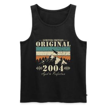 2004 Limited Edition | Geburtsjahr 2004 - Männer Premium Bio Tank Top - Schwarz - Vorne - Michal (187cm)