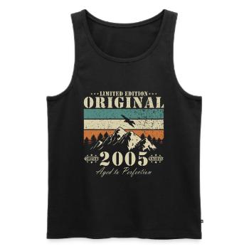 19. Geburtstag Original 2005 Limited Edition - Männer Premium Bio Tank Top - Schwarz - Vorne - AI Model Male 178 light (178cm)