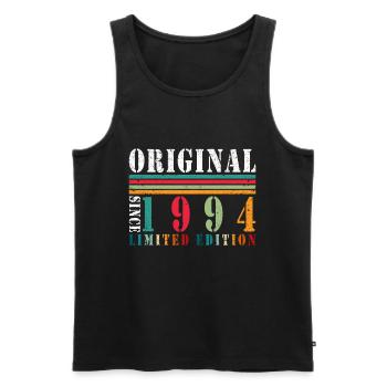 30e anniversaire Vintage 1994 30 ans cadeau - Débardeur bio Premium Homme - noir - Devant - Michal (187cm)