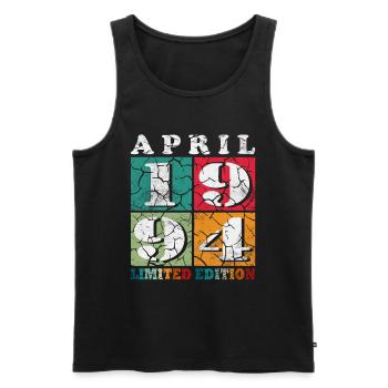 30. Geburtstag April 1994 - Männer Premium Bio Tank Top - Schwarz - Vorne - Michal (187cm)