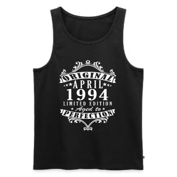 30. Geburtstag April 1994 - Männer Premium Bio Tank Top - Schwarz - Vorne - Michal (187cm)