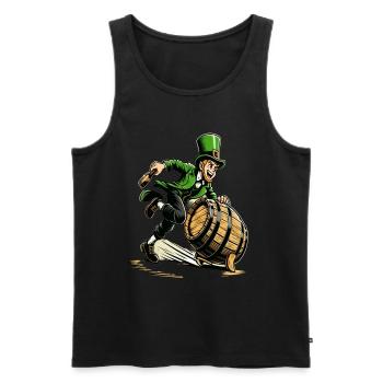 Swift Leprechaun (Irish Leprechaun) Runner - Men's Premium Organic Tank Top - black - Front - AI Model Male 178 light (178cm)