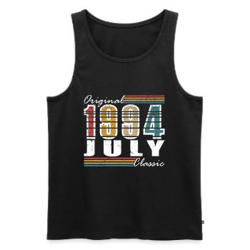 Juli 1994 Geschenk Geburtstagsgeschenk 1994 Juli - Männer Premium Bio Tank Top - Schwarz - Vorne - Michal (187cm)