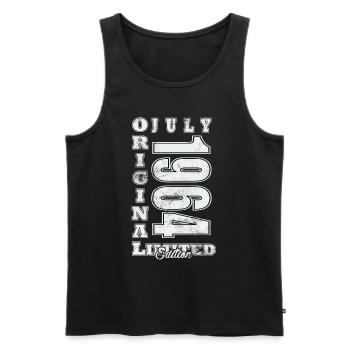 Juli 1964 Geburtstagsgeschenk 1964 Juli 1964 - Männer Premium Bio Tank Top - Schwarz - Vorne - Michal (187cm)