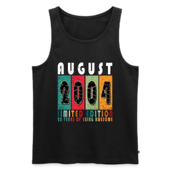 August 2004 - born in August 2004 Built in the... - Men's Premium Organic Tank Top - black - Front - Michal (187cm)