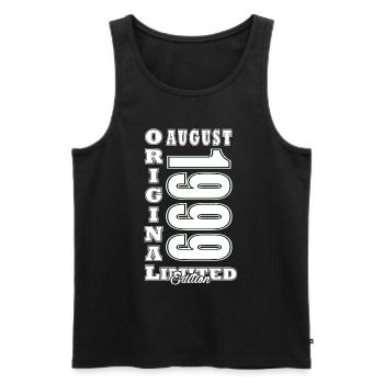 August 1999 Birthday Gift August 1999 August - Men's Premium Organic Tank Top - black - Front - Michal (187cm)