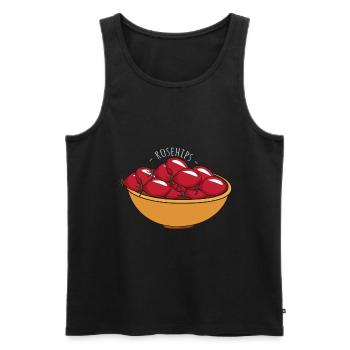 Hagebutten Hagebutte - Männer Premium Bio Tank Top - Schwarz - Vorne - AI Model Male 178 light (178cm)