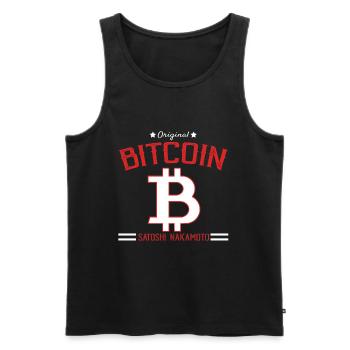 Satoshi nakamoto Profession Gift Finance Dicton - Débardeur bio Premium Homme - noir - Devant - AI Model Male 178 light (178cm)