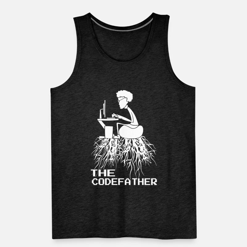 Programmierer Softwareentwickler Coder Sprüche Männer Premium Bio Tank Top