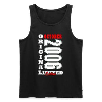 October 2006 Birthday Present October 2006 - Men's Premium Organic Tank Top - black - Front - Michal (187cm)