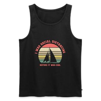Segel Flüsterer - Männer Premium Bio Tank Top - Schwarz - Vorne - AI Model Male 178 light (178cm)