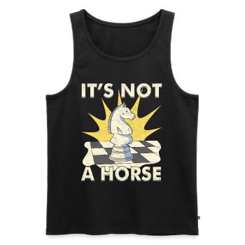 Funny Chess Player Chess Player Gift - Men's Premium Organic Tank Top - black - Front - Michal (187cm)