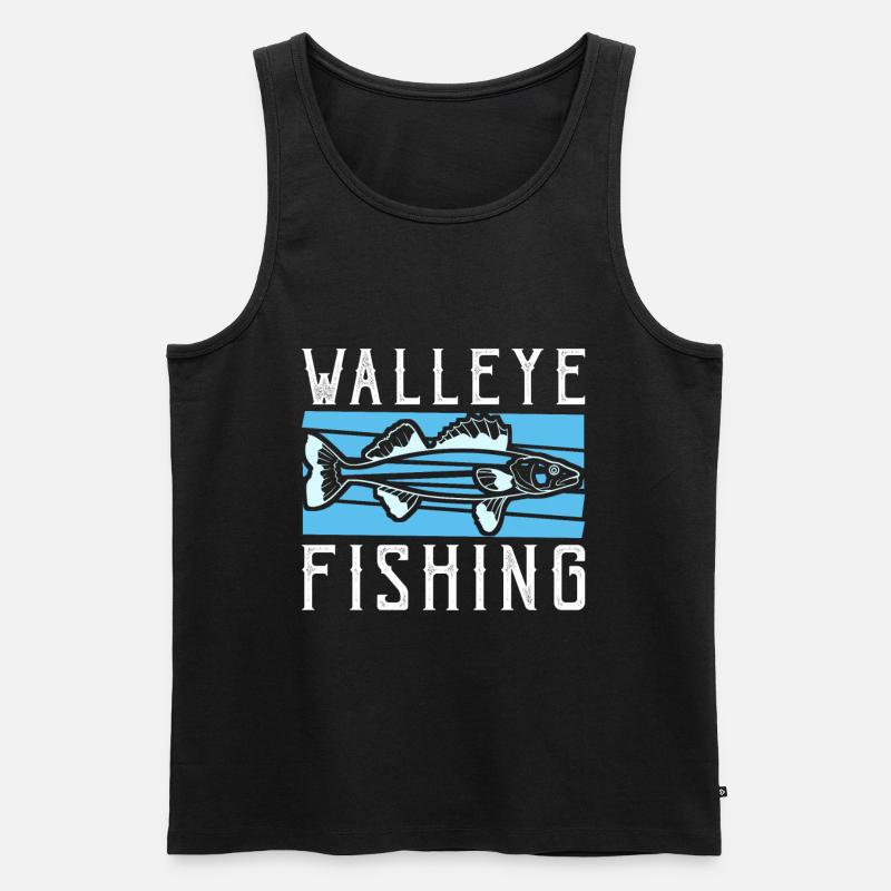Zander - Männer Premium Bio Tank Top - Schwarz