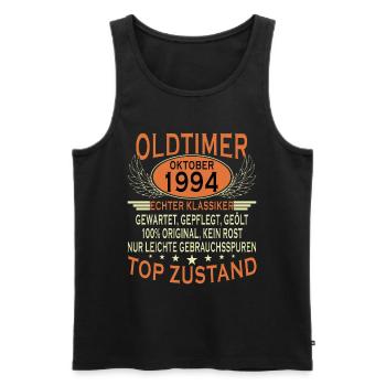 30th Birthday Classic Car October Vintage 1994 - Men's Premium Organic Tank Top - black - Front - Michal (187cm)