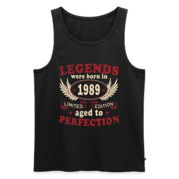 Legend 1989 Birthday Year of birth 1989 Men - Men's Premium Organic Tank Top - black - Front - Michal (187cm)