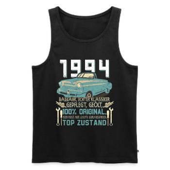 Oldtimer Baujahr 1994 Jahrgang Geburtstag Geschenk - Männer Premium Bio Tank Top - Schwarz - Vorne - AI Model Male 178 light (178cm)