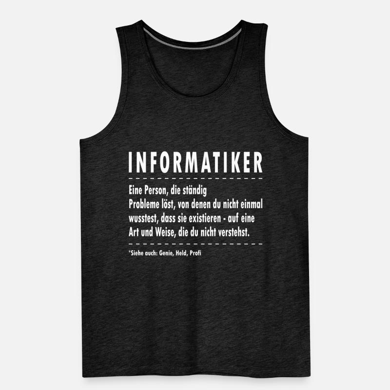 Informatik Programmieren Computer Nerds Männer Premium Bio Tank Top