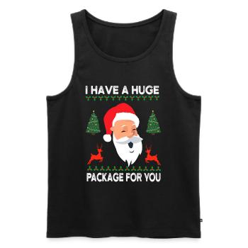 Weihnachtsmann geschenk für dich - Männer Premium Bio Tank Top - Schwarz - Vorne - Michal (187cm)