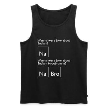 Natriumhypobromit-Nabro - Chemikalien - Männer Premium Bio Tank Top - Schwarz - Vorne - AI Model Male 178 light (178cm)