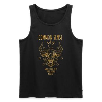 Birthday Taurus Zodiac Saying - Men's Premium Organic Tank Top - black - Front - Michal (187cm)