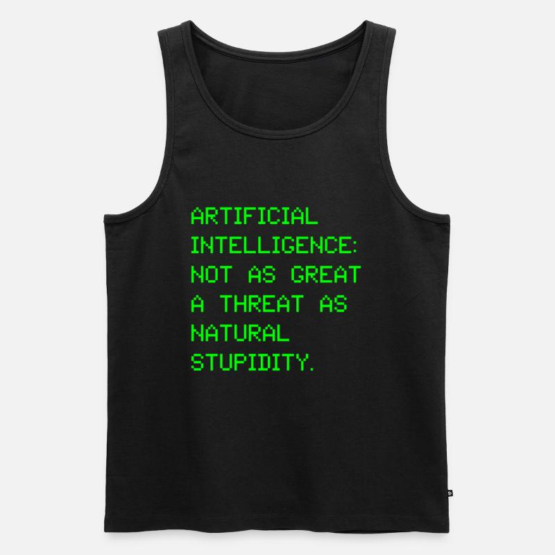 Artificial intelligence artificial intelligence - Men's Premium Organic Tank Top - black