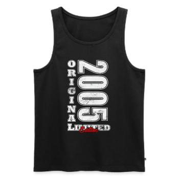 20. Geburtstag Jahrgang 2005 Limited Edition 2005 - Männer Premium Bio Tank Top - Schwarz - Vorne - Michal (187cm)