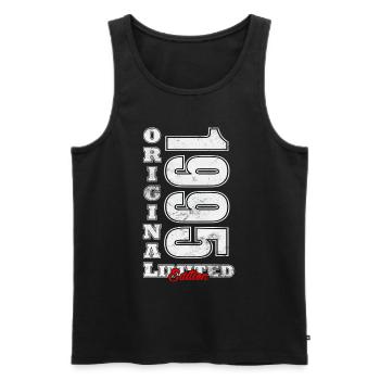 1995 limited edition - Männer Premium Bio Tank Top - Schwarz - Vorne - Michal (187cm)