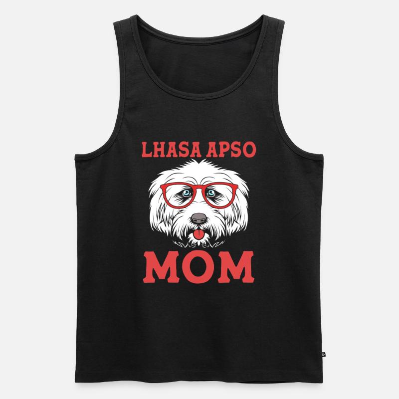 Lhasa Apso - Männer Premium Bio Tank Top - Schwarz