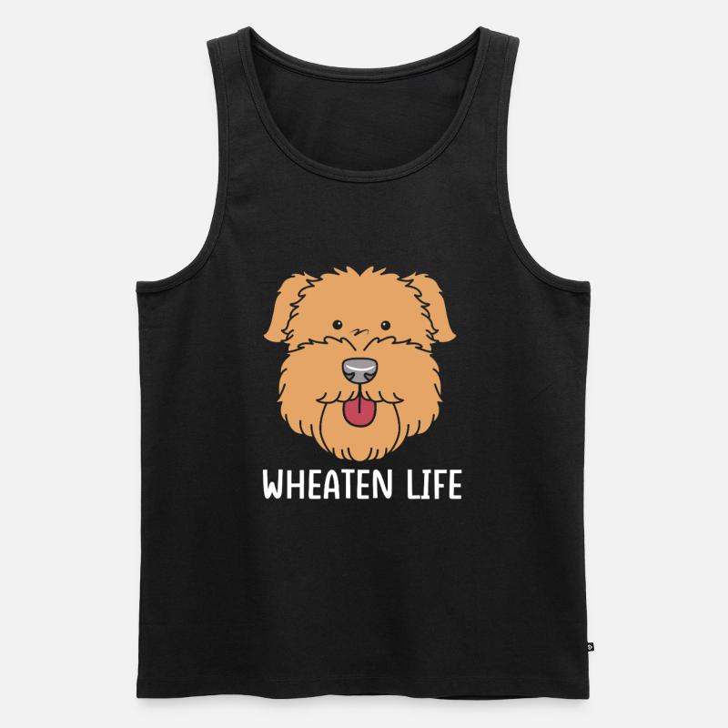 Wheaten Terrier - Männer Premium Bio Tank Top - Schwarz