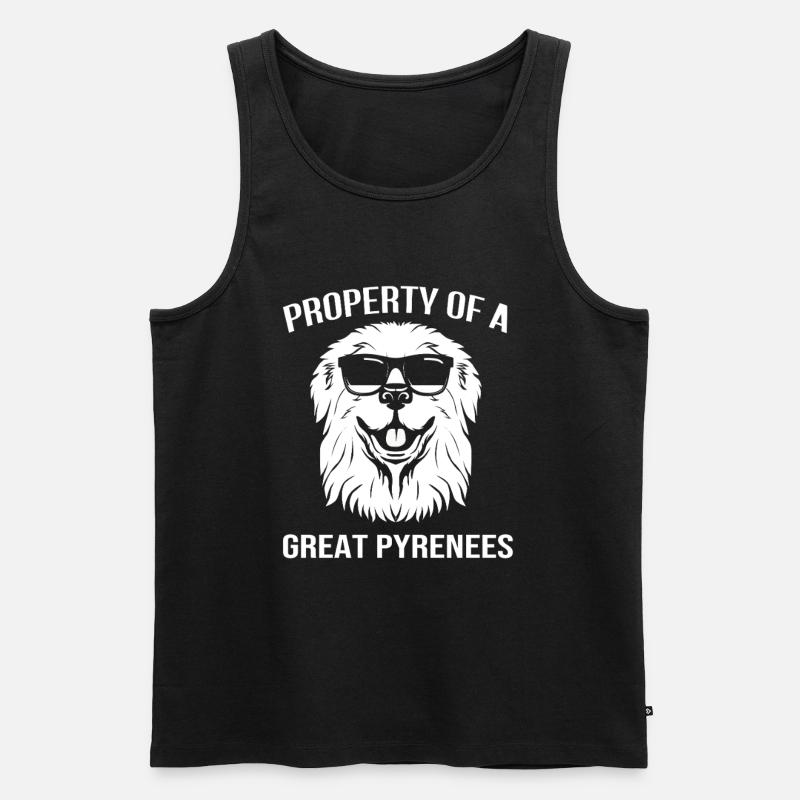 Pyrenäenhund - Männer Premium Bio Tank Top - Schwarz
