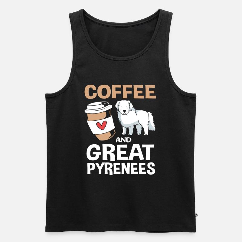 Pyrenäenhund - Männer Premium Bio Tank Top - Schwarz