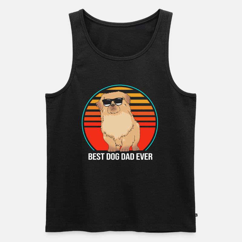 Pekinese - Männer Premium Bio Tank Top - Schwarz