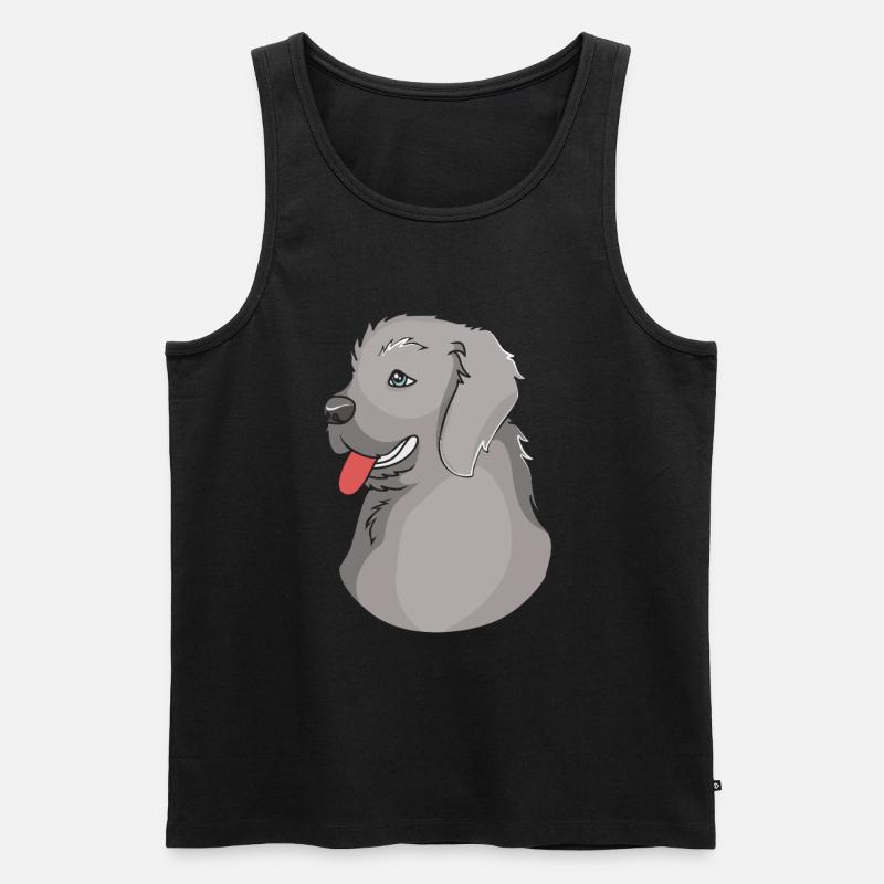 Neufundländer - Männer Premium Bio Tank Top - Schwarz