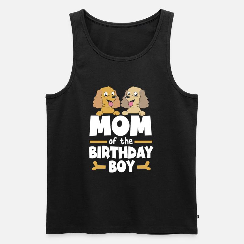 Cocker Spaniel Mama Hundemama - Männer Premium Bio Tank Top - Schwarz