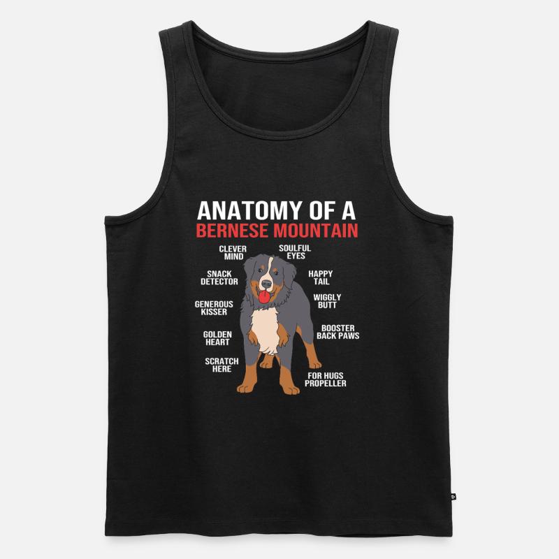 Berner Sennenhund - Männer Premium Bio Tank Top - Schwarz
