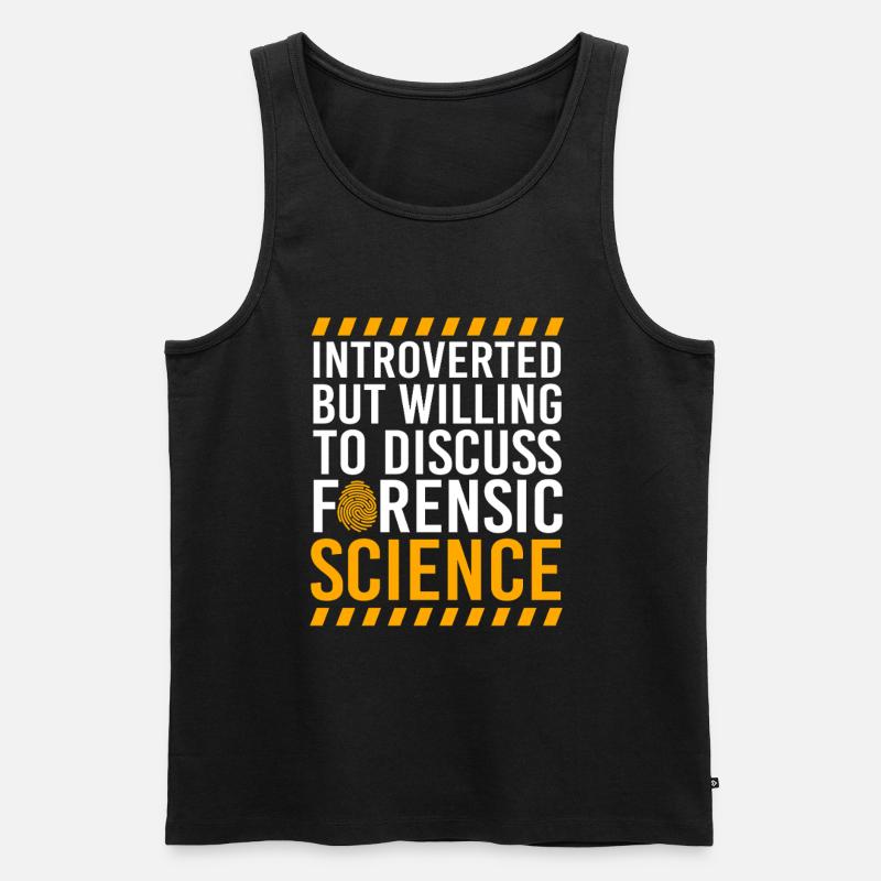 Forensik Forensiker Kriminaltechnik - Männer Premium Bio Tank Top - Schwarz