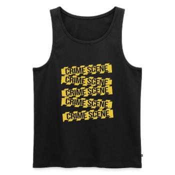 Forensik Forensiker - Männer Premium Bio Tank Top - Schwarz - Vorne - AI Model Male 178 light (178cm)