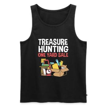 Flea market flea market - Men's Premium Organic Tank Top - black - Front - AI Model Male 178 light (178cm)