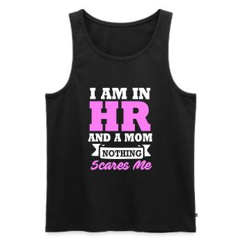 HR Manager - Männer Premium Bio Tank Top - Schwarz - Vorne - AI Model Male 178 light (178cm)