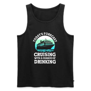 Cruise Cruise Ship - Men's Premium Organic Tank Top - black - Front - AI Model Male 178 light (178cm)