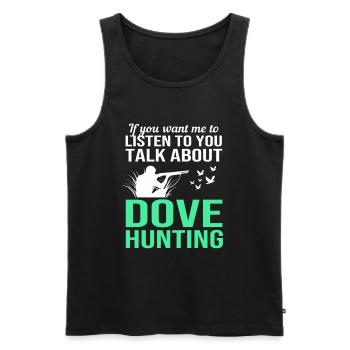 Pigeon Hunt Hunting Hunters - Men's Premium Organic Tank Top - black - Front - AI Model Male 178 light (178cm)