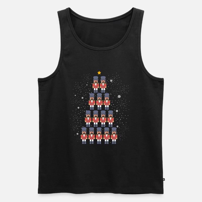 Nussknacker Weihnachten - Männer Premium Bio Tank Top - Schwarz