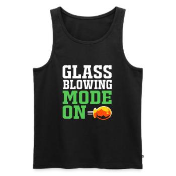 Glasbläser Glas - Männer Premium Bio Tank Top - Schwarz - Vorne - AI Model Male 178 light (178cm)
