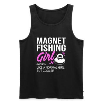 Magnet Angeln Angler Magnetangeln - Männer Premium Bio Tank Top - Schwarz - Vorne - AI Model Male 178 light (178cm)