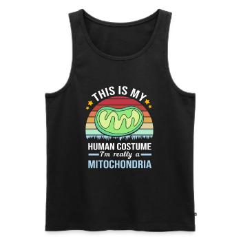 Molekül Strukturformel - Männer Premium Bio Tank Top - Schwarz - Vorne - AI Model Male 178 light (178cm)