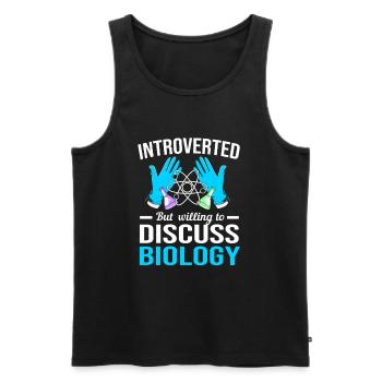 Molekül Strukturformel - Männer Premium Bio Tank Top - Schwarz - Vorne - AI Model Male 178 light (178cm)